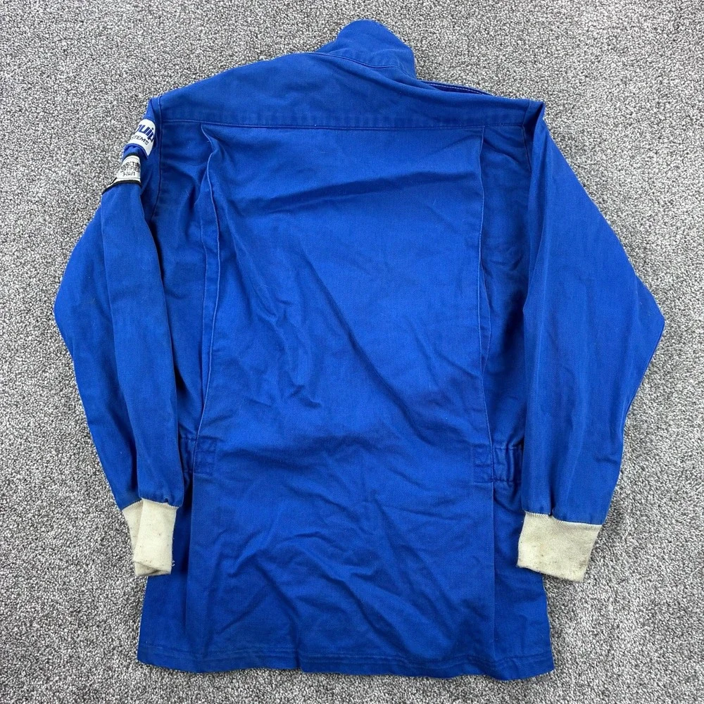 Racequip Racing Jacket Mens Small Blue Team Ray Auto Racing Safety